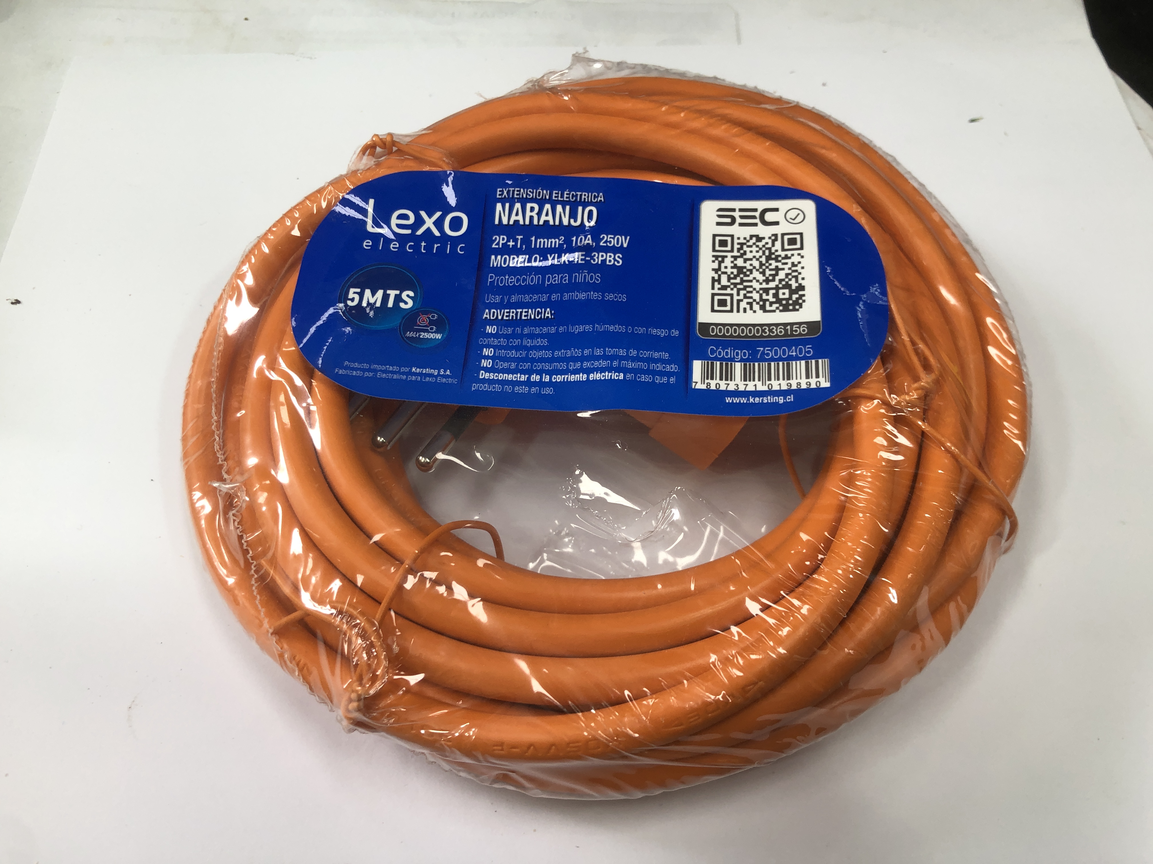 Alargador Naranjo Lexo 5 mt